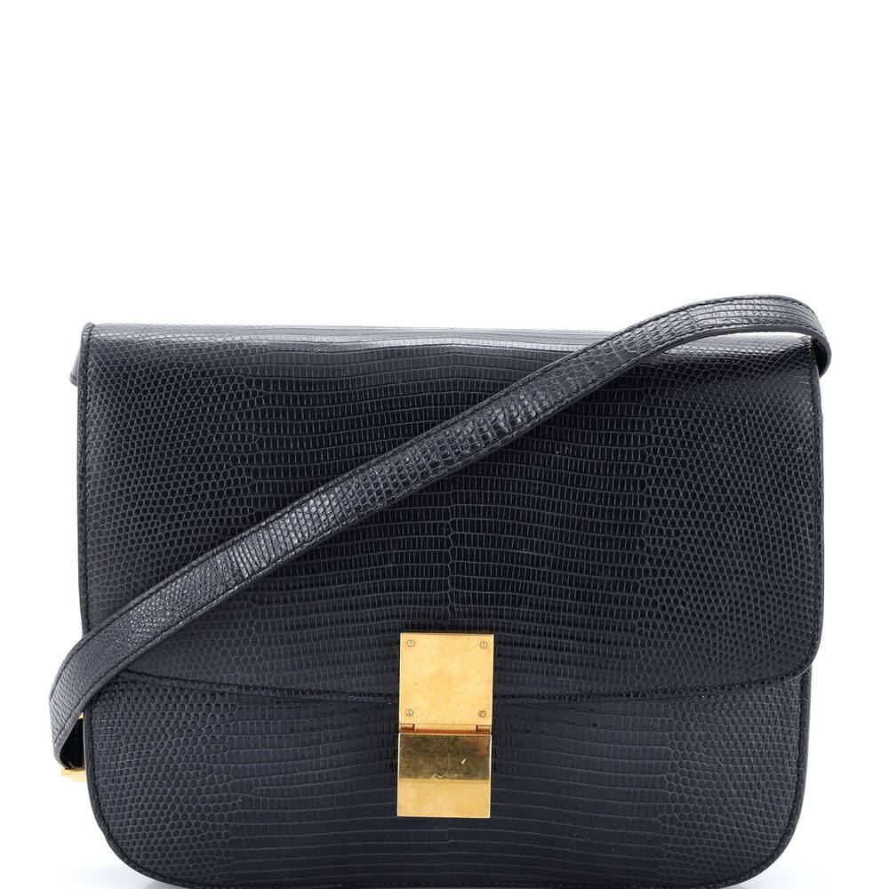 Celine Classic Box Bag Lizard Medium #240348C20B